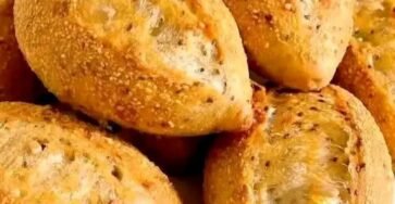 Crispy homemade seed rolls with a golden crust and soft fluffy center